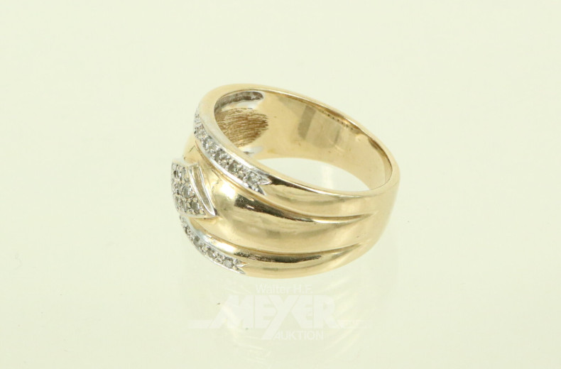 Ring mit 23 kl. Brillanten