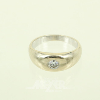 Solitärring mit Brillant von ca. 0.20ct