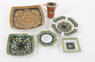 Konvolut Porzellanteile Versace, Dekore in 'Gold Ivy', 'Barocco' u. 'Medusa'