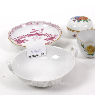 4 Porzellanteile, best. aus: