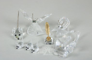 Konvolut kl. Kristallfiguren, überwiegend Swarovski