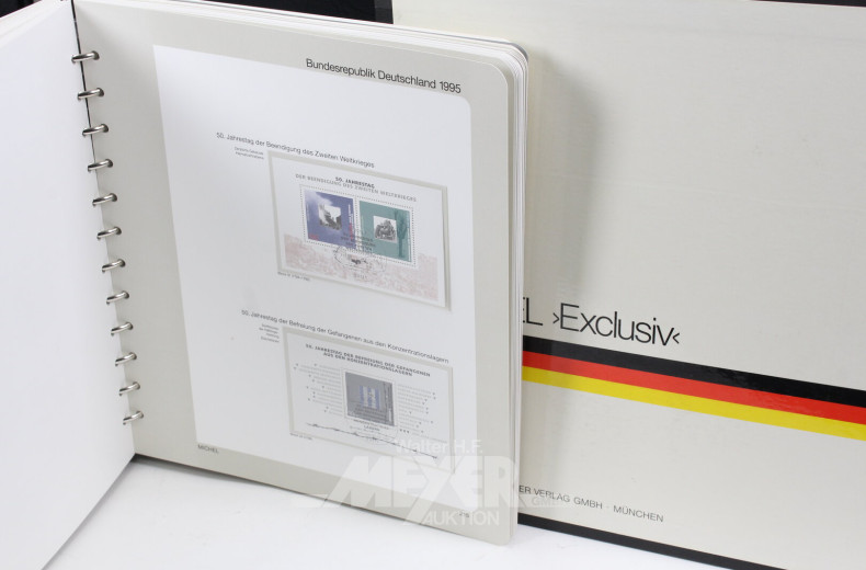 Karton vollständige Briefmarkensammlung, Deutsche Post 'DDR - Deutschland klassik' 1949-1990,