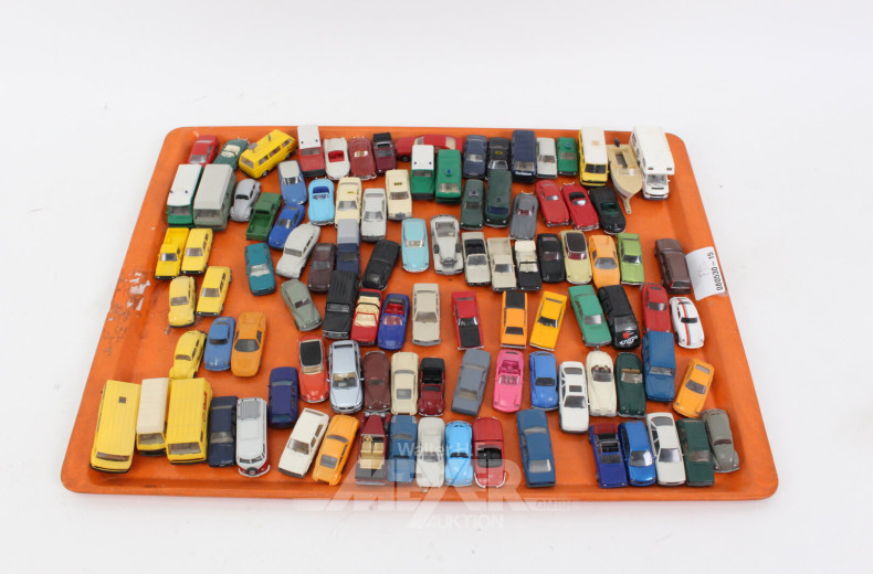 umfangreiche Sammlung PKW-Modellautos, WIKING, ca. 150 Stück