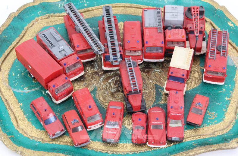 Sammlung Feuerwehr-Modellautos, WIKING, ca. 20 Stück
