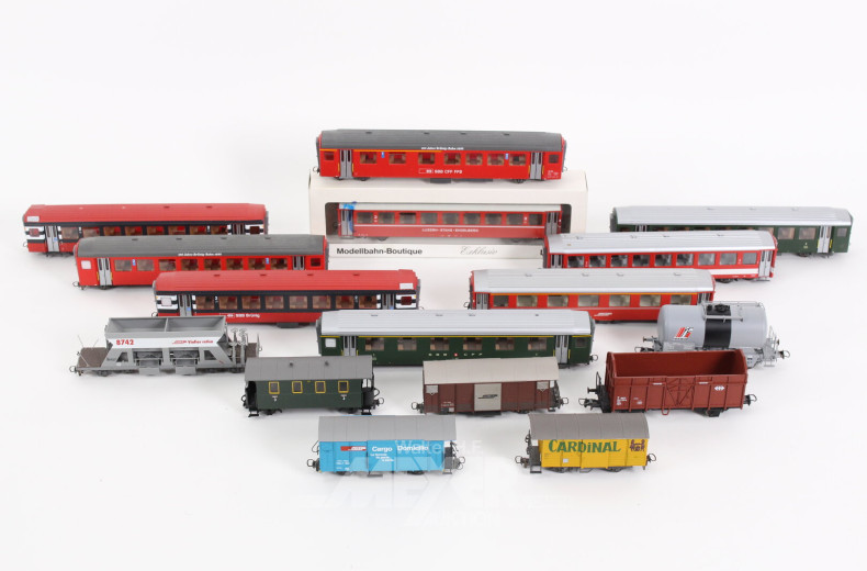 gr. Posten Modelleisenbahn-Wagons, ca. 100 Stück