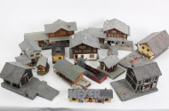 Posten Modellhäuser, teilw. beschädigt
