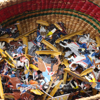 Konvolut versch. Zinnfiguren, bemalt