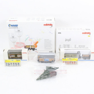 Konvolut Modelleisenbahnteile, tlw. unvollständige Wagensets