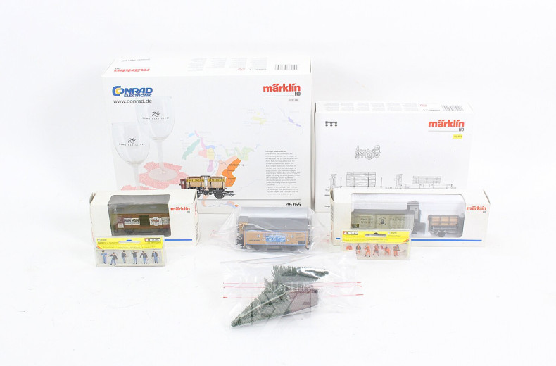 Konvolut Modelleisenbahnteile, tlw. unvollständige Wagensets