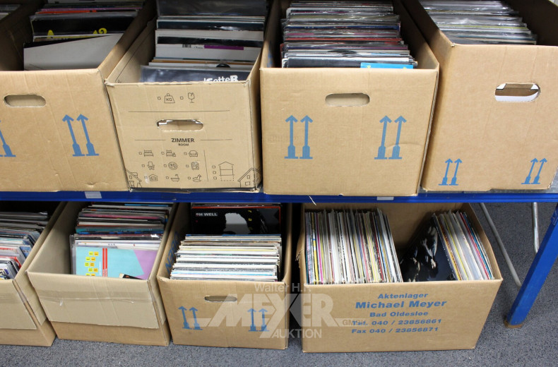unfangreiche Schallplattensammlung, überwiegend Maxi und DJ-Pressungen, von ca. 3.000 Stück