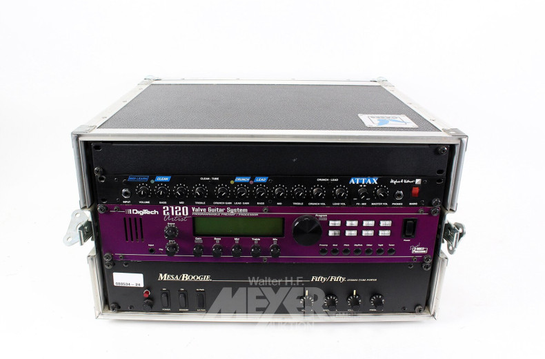 2 Gitarrenverstärker, 1 Multi-Effektgerät im 19" Rack (Amptown)