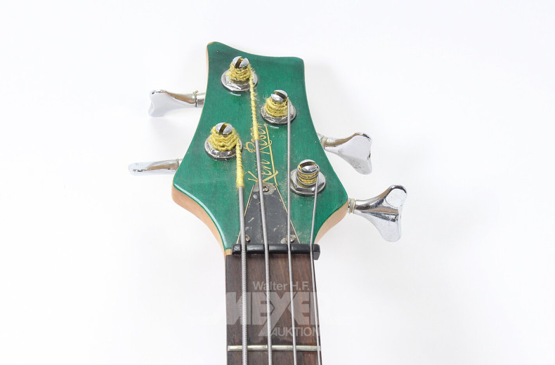 E-Bass, bez. KEN ROSE, grün