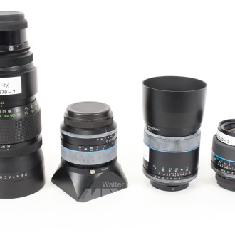 4 versch. Objektive u.a. SCHNEIDER Kreuznach: