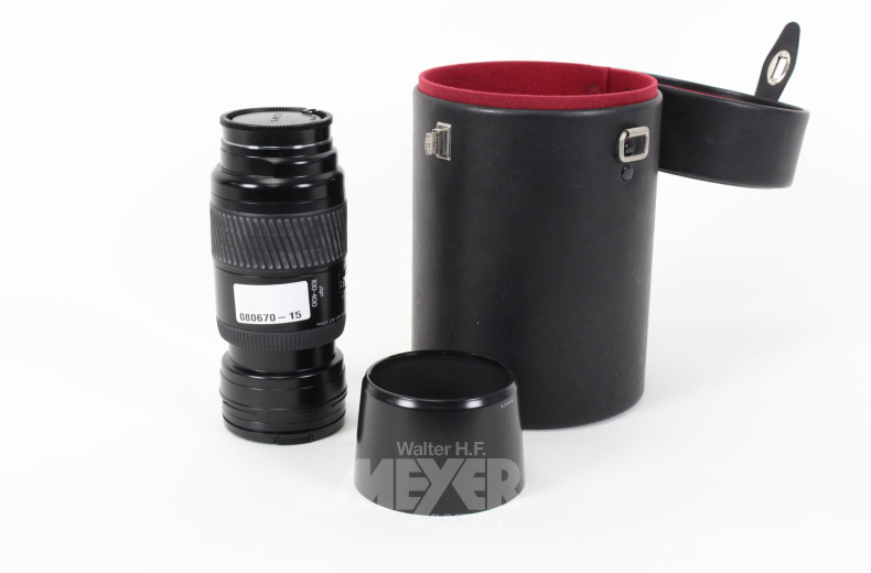Objektiv mit Köcher