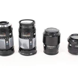 4 versch. Objektive: