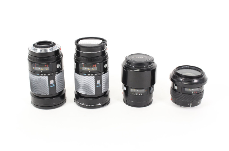 4 versch. Objektive: