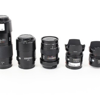 5 versch. Objektive: