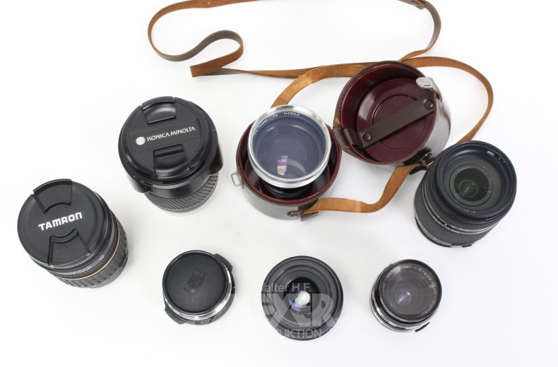 Konvolut versch. Objektive, ca. 8 Stück