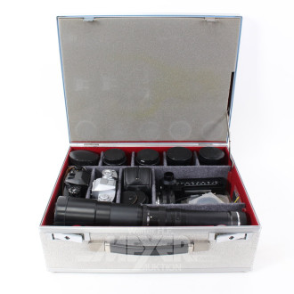 Konvolut mit umfangreicher Fotografie-Ausrüstung von Leitz im Alukoffer, best. aus: