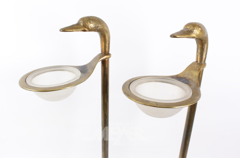Paar Standaschenbecher 'Ente'