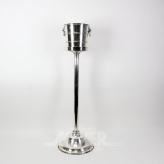 Wein/Sektkühler mit Standfuß, versilbert