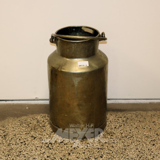 Milchkanne, Messing, Deckel fehlt