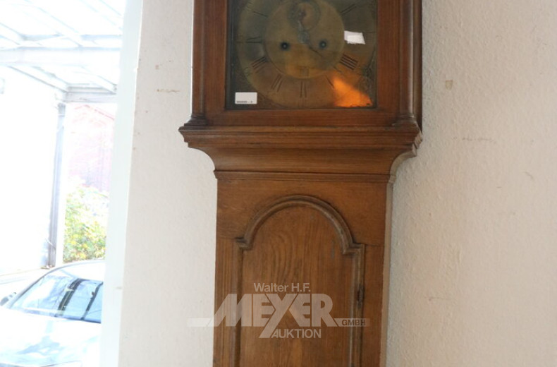 Standuhr England/London mit Messingziffernblatt