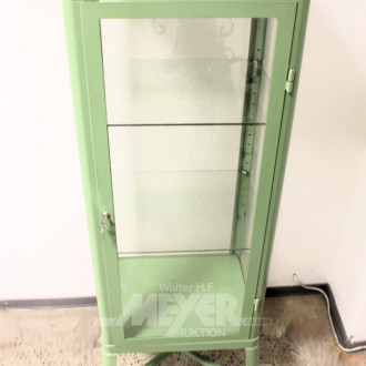 Standvitrine, grün