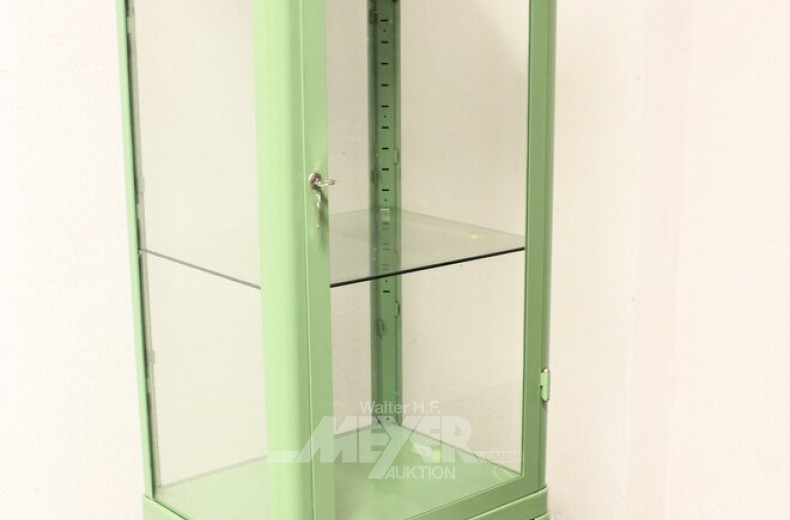 Standvitrine, grün