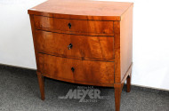 Beinkommode, Biedermeier, vermutl. Birke furniert