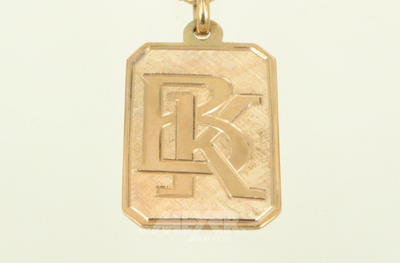 Schlüsselanhänger mit Monogramm: BK