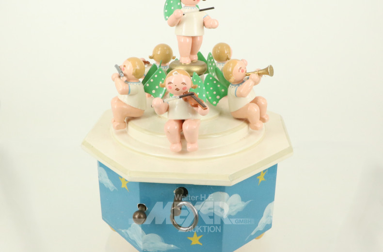 Konvolut Wendt&Kühn Erzgebirge Engelkapelle, unvollständig, mit Spieluhr