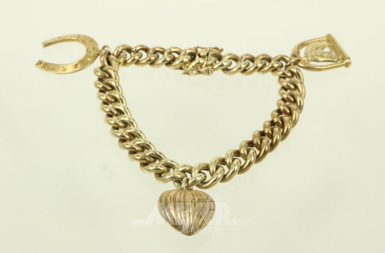 Bettelarmband mit 3 Anhängern