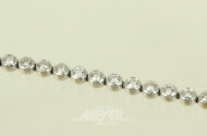 Tennisarmband mit 40 Brillanten von zus. ca. 3,2 ct. (Si/w-tr.)