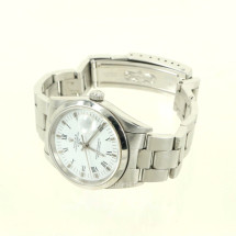 Los 189: Rolex Damen-Herrenarmbanduhr Oyster Perpetual Date, ca. 34mm