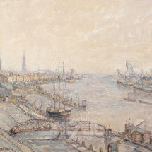 Los 362: Gemälde "Hamburger Landungsbrücken"