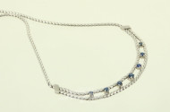 Collier mit 7 Saphiren
