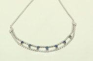 Collier mit 7 Saphiren