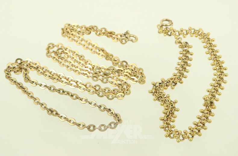 2-tlg. Schmuck-Set, best. aus 1 Halskette und 1 Armband