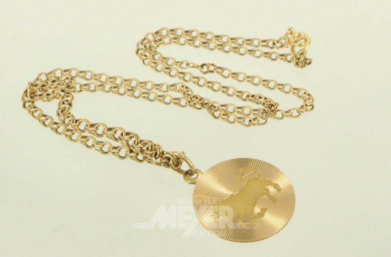 Kette mit Sternzeichenanhänger "Stier"