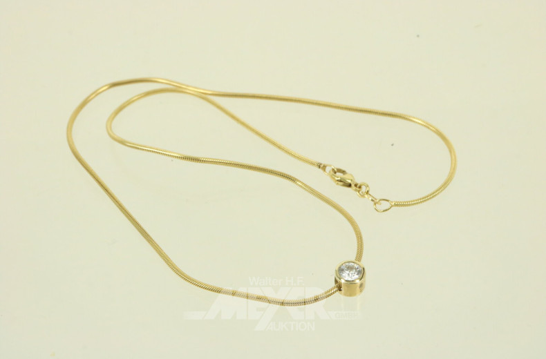 Schlangenkette mit 1 Anhänger