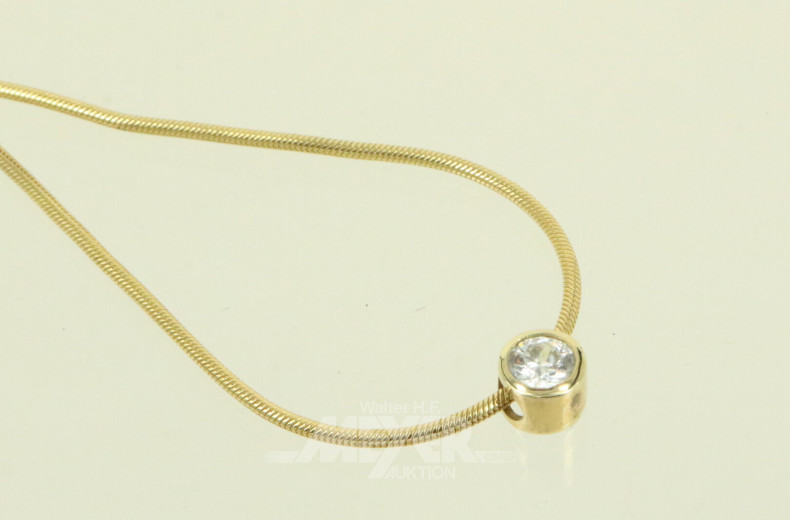 Schlangenkette mit 1 Anhänger