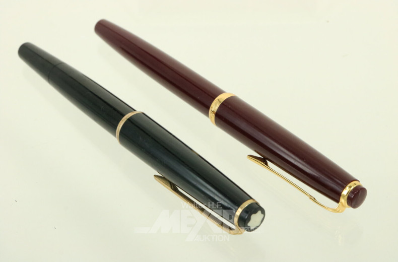 2 div. Schreibgeräte, u.a. MONTBLANC