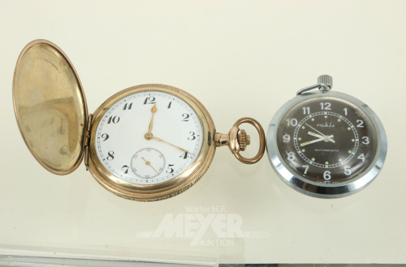 7 versch. Taschenuhren