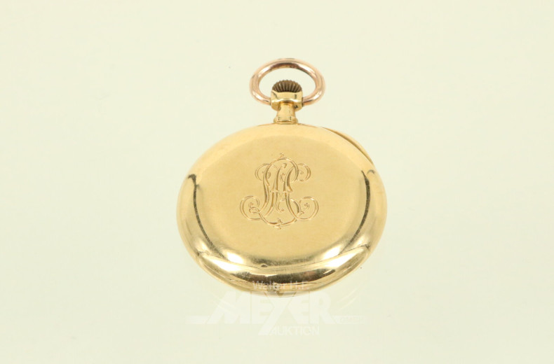 Anhängeruhr mit Monogramm 'HL'