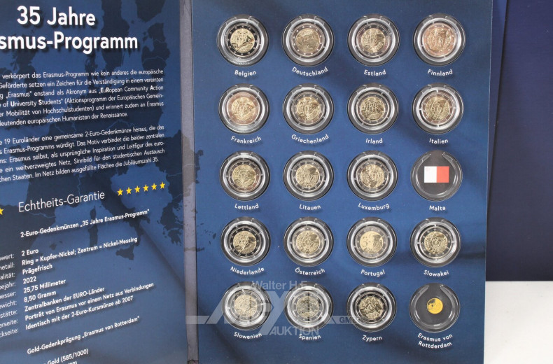 Sammlung 'Die offiziellen 2-Euro-Gedenkmünzen'