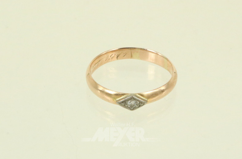 Damenring mit 1 kl. Brillant