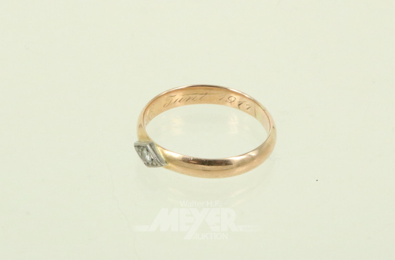 Damenring mit 1 kl. Brillant