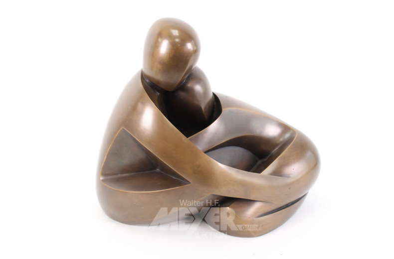 gr. moderne Skulptur "Paar"