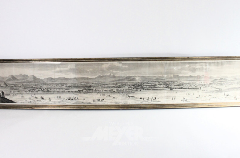 Kupferstich 'Stadtansicht von Spahan'